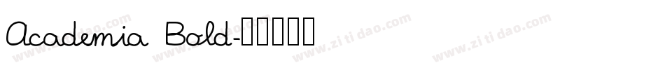Academia Bold字体转换